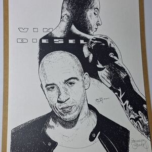 Black and White Urban Art Drawing Illustration